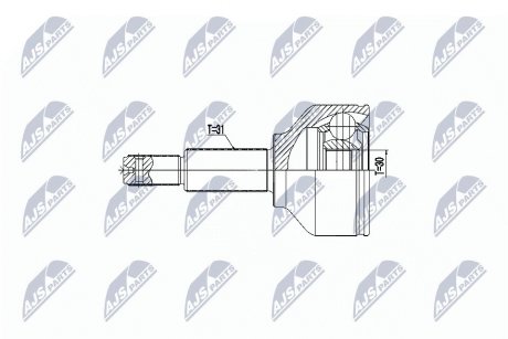 Шарнір рівних кутових швидкостей NTY NPZ-FR-053