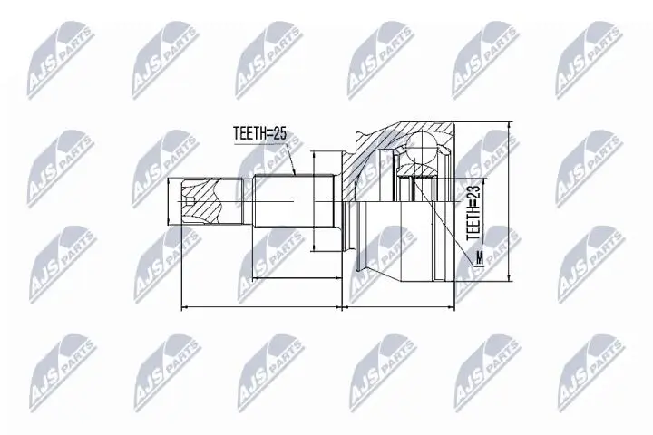Фото 1 - Шарнир равных угловых скоростей NTY NPZ-FT-053 Шарнир равных угловых скоростей NTY NPZ-FT-053 (фото 1)