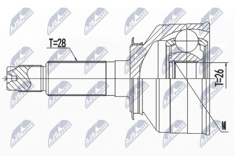 Шарнір рівних кутових швидкостей NTY NPZ-KA-366