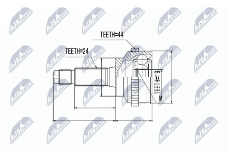 Шарнир равных угловых скоростей NTY NPZ-MZ-014