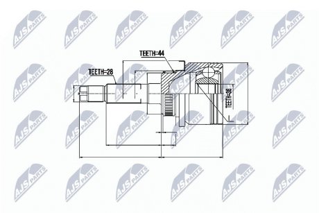 Шарнир равных угловых скоростей NTY NPZ-MZ-040