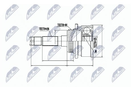 Шарнир равных угловых скоростей NTY NPZ-MZ-041