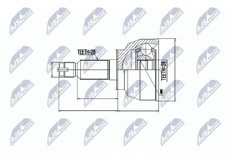 Шарнир равных угловых скоростей NTY NPZ-MZ-042