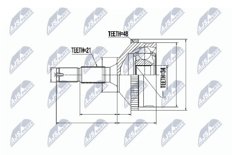 Шарнир равных угловых скоростей NTY NPZ-PE-004