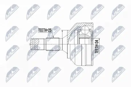 ШРКШ зовнішній (25z/34z/58.5mm/86mm/46.5) NTY NPZ-PE-030