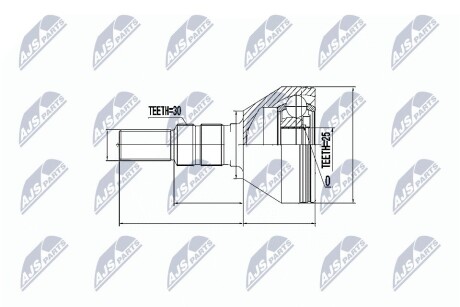 Шарнир равных угловых скоростей NTY NPZ-PL-020