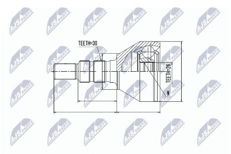 Шарнир равных угловых скоростей NTY NPZ-PL-028