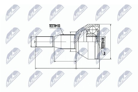 Шарнир равных угловых скоростей NTY NPZ-PL-030