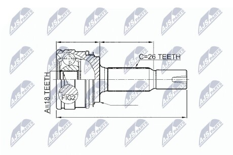 Шарнир равных угловых скоростей NTY NPZ-TY-085