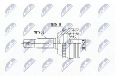 Шарнір рівних кутових швидкостей NTY NPZ-TY-098