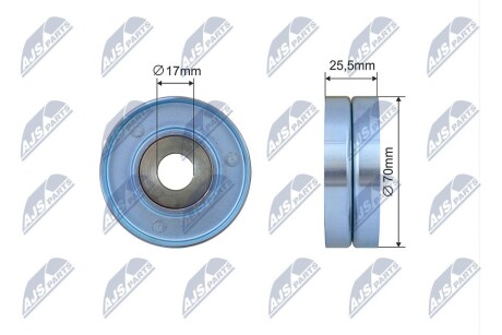Ролик ручейкового ремня NTY RNK-BM-054
