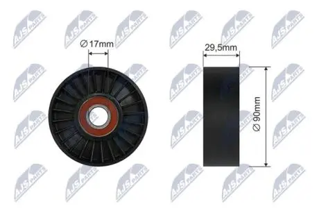 Ролик ручейного ремня NTY RNKCH009A