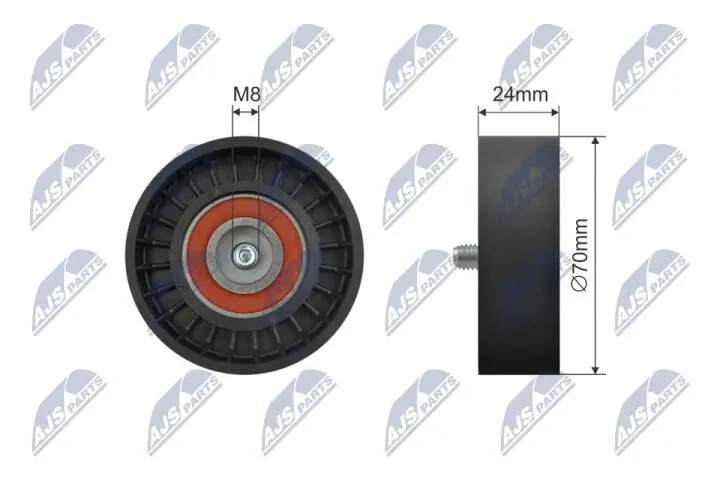 Ролик ручейкового ремня NTY RNK-CH-057 (фото 1)