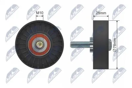 Ролик ручейкового ремня NTY RNK-CT-025