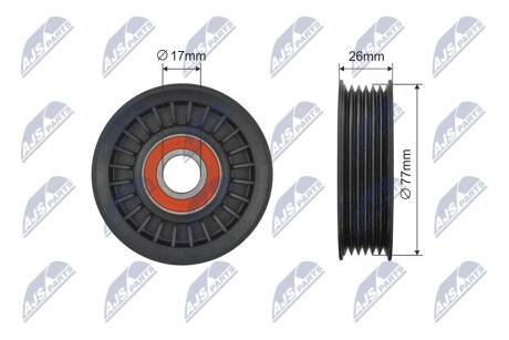Ролик ручейкового ремня NTY RNK-FR-060