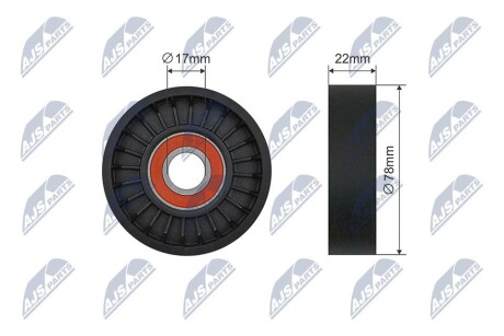 Ролик потічкового ременя NTY RNK-KA-012