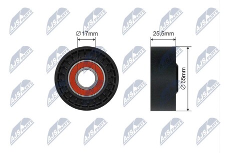 Ролик ручейкового ремня NTY RNK-ME-053