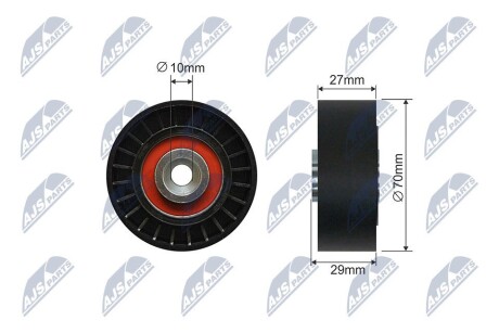 Ролик потічкового ременя NTY RNK-PE-005