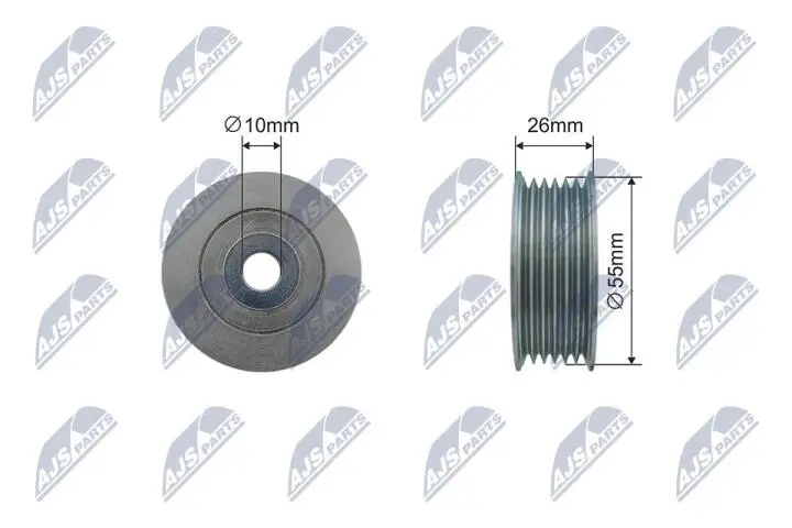 Ролик потічкового ременя NTY RNK-PE-011 (фото 1)