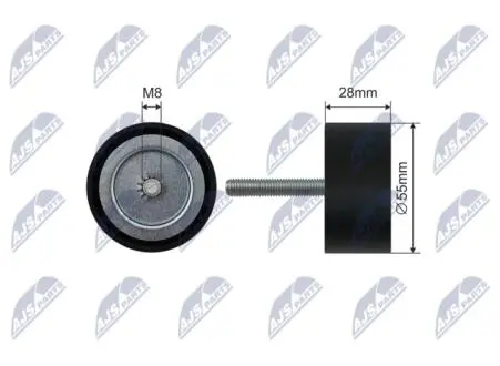 Ролик ручейкового ремня NTY RNK-PL-030
