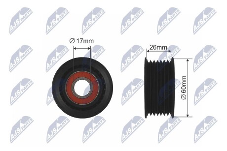 Ролик потічкового ременя NTY RNK-SU-007