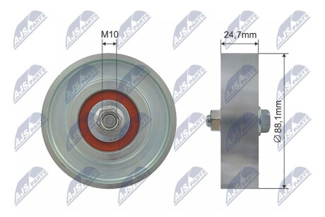 Ролик натягувача NTY RNK-TY-006