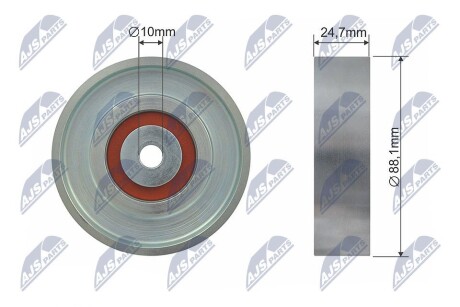 Ролик потічкового ременя NTY RNK-TY-031