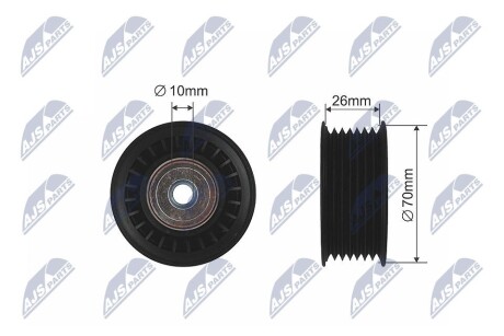 Ролик потічкового ременя NTY RRK-MS-010
