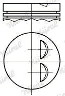 Поршень двигуна NURAL 87-102700-10