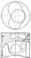 Поршень NURAL 87-114907-66