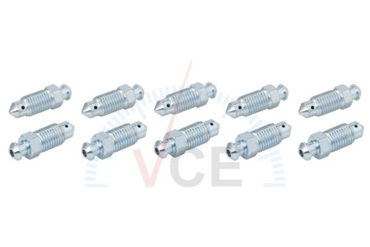 Штуцер прокачування гальм упак. 10шт. М10x1,25 L=33 кл. 10 OJD (QUICK BRAKE) 010210 (фото 1)