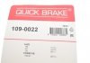 Комплектуючі, колодки дискового гальма OJD (QUICK BRAKE) 109-0022 (фото 3)