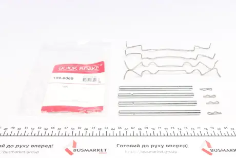 Комплектуючі, колодки дискового гальма OJD (QUICK BRAKE) 109-0069
