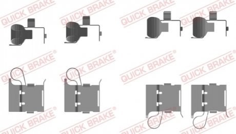 Комплектующие, колодки дискового тормоза OJD (QUICK BRAKE) 109-0097