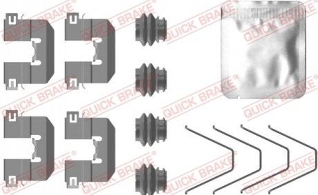 Комплектуючі, колодки дискового гальма OJD (QUICK BRAKE) 109-0100