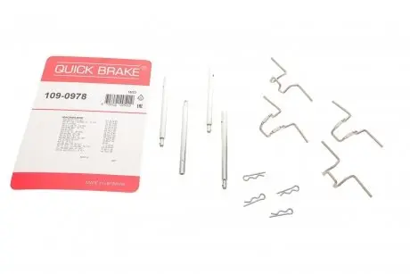 Комплектуючі, колодки дискового гальма OJD (QUICK BRAKE) 109-0978