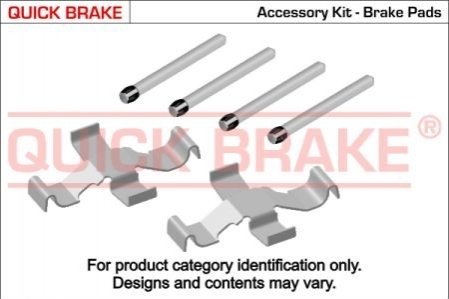 Комплектуючі, колодки дискового гальма OJD (QUICK BRAKE) 109-1039 (фото 1)