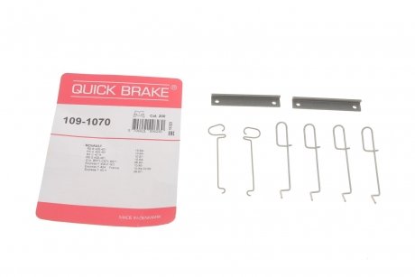 Комплектующие, колодки дискового тормоза OJD (QUICK BRAKE) 109-1070 (фото 1)