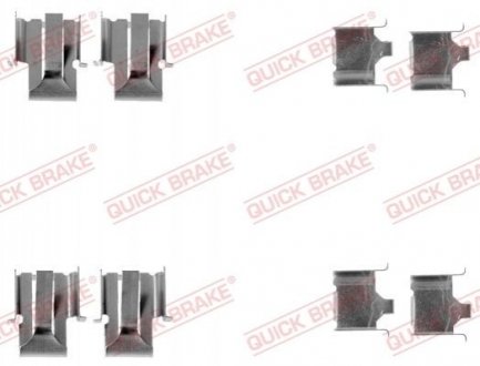 Комплектующие, колодки дискового тормоза OJD (QUICK BRAKE) 109-1078 (фото 1)