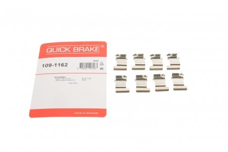 Комплектующие, колодки дискового тормоза OJD (QUICK BRAKE) 109-1162 (фото 1)