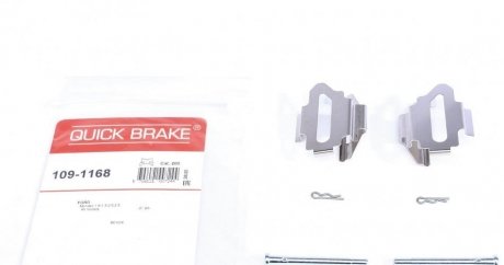Комплектующие, колодки дискового тормоза OJD (QUICK BRAKE) 109-1168 (фото 1)