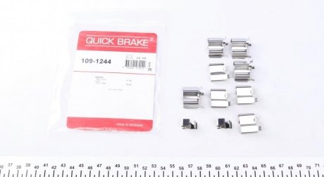 Комплектующие, колодки дискового тормоза OJD (QUICK BRAKE) 109-1244 (фото 1)