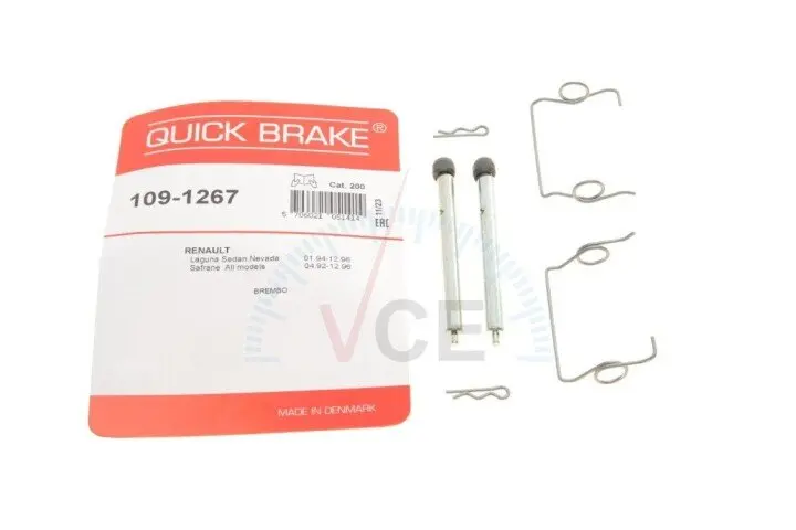 Комплектующие, колодки дискового тормоза OJD (QUICK BRAKE) 109-1267 (фото 1)