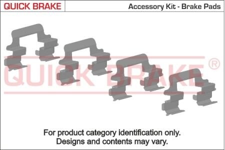 Р/к дисковых тормозов. колодок OJD (QUICK BRAKE) 1091601