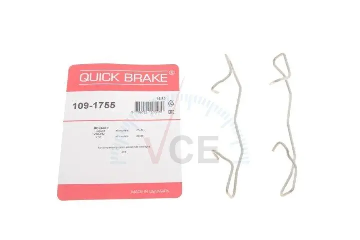 Комплектующие, колодки дискового тормоза OJD (QUICK BRAKE) 109-1755 (фото 1)