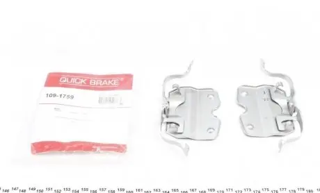 Комплектуючі, колодки дискового гальма OJD (QUICK BRAKE) 109-1759