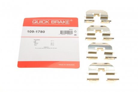 Комплектующие, колодки дискового тормоза OJD (QUICK BRAKE) 109-1780 (фото 1)