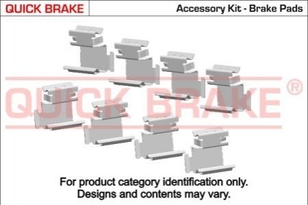 Комплектующие, колодки дискового тормоза OJD (QUICK BRAKE) 109-1823 (фото 1)