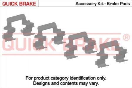 Комплектующие, колодки дискового тормоза OJD (QUICK BRAKE) 109-1824 (фото 1)