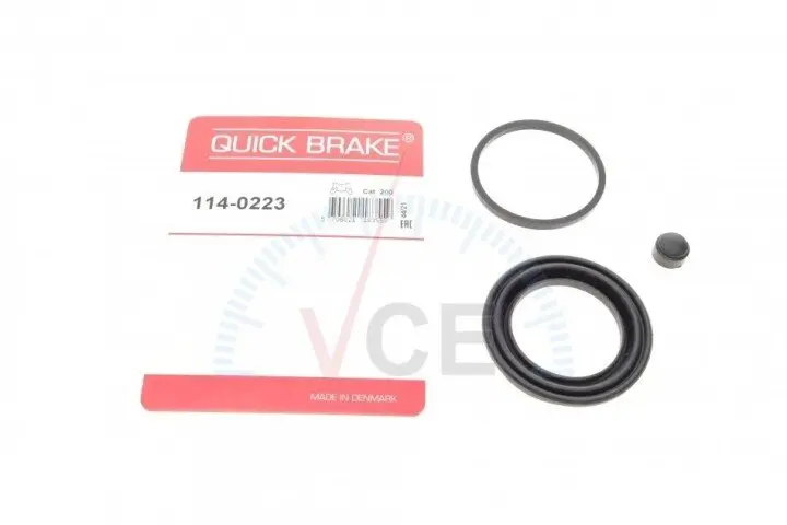 Ремкомплект гальмівного супорта передн Лів/Прав (діаметр поршня: 48) CHEVROLET LANOS, MATIZ, SPARK DAEWOO LANOS, MATIZ, TICO FSO MATIZ 0.8-1.6 02.95- OJD (QUICK BRAKE) 114-0223 (фото 1)